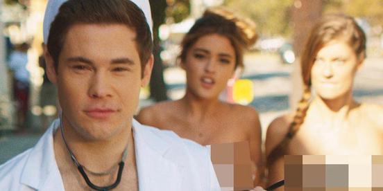 Scene from 'She's Out Of Her Mind' music video